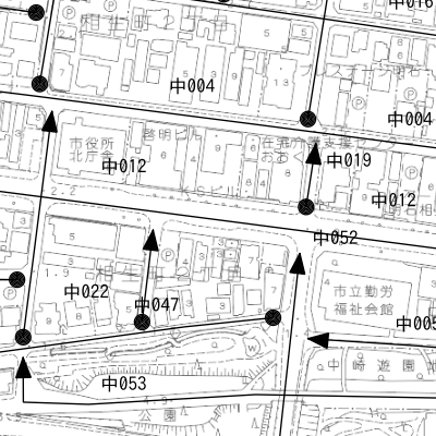 市道認定路線網図